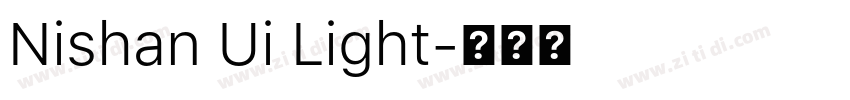 Nishan Ui Light字体转换